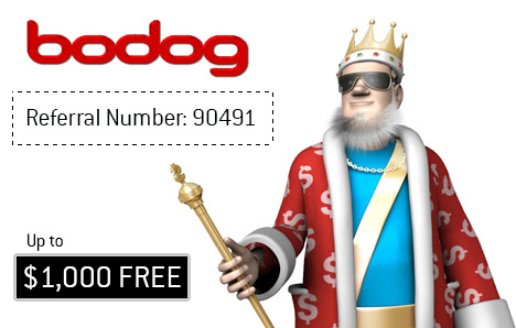 King presents the Bodog Referral Code for maximum available bonus