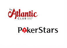 The Atlantic Club Hotel and Casino logo and Pokerstars logo