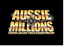 crown poker event - aussie millions - event logo