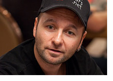 Daniel Negreanu in his trademark pose