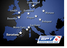 european poker tour - barcelona - ept - map of europe