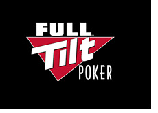 full tilt poker logo on black background