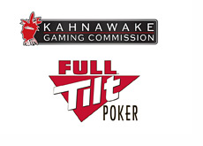 Kahnawake Gaming Commission and Full Tilt Poker logos