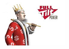 The King next to the Full Tilt Poker logo