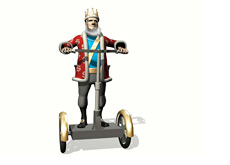 The King is arriving on the segway announcing a new poker related record