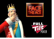 -- the king next to face the ace logo and full tilt poker logo --