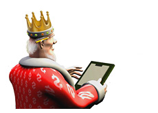 -- Poker King keeping track of tournament scores --
