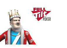 The King is looking at the Full Tilt Poker logo