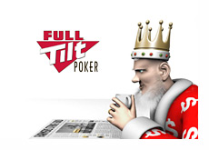 The King is reading about Full Tilt Poker in the newspaper