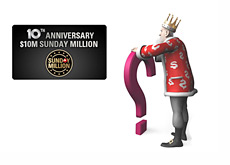 The King is wondering if Pokerstars can get 50,000 people to sign up for the 10th Anniversary Sunday Million