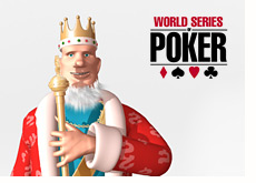 world series of poker logo and the king