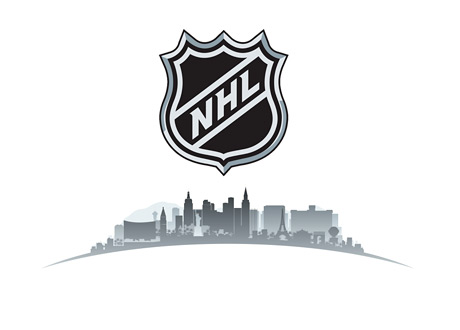 NHL - Las Vegas - Nevada - Skyline - Illustration - National Hockey League