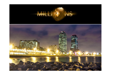 Party Poker Millions - Casino Barcelona - Year is 2018.