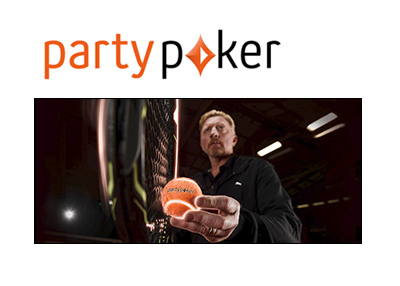 Famous German tennis player Boris Becker joins PartyPoker. Year 2016.