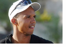 Phil Ivey on the golf green