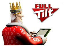 poker king is writing in his note book - taking notes of recent games at full tilt poker room