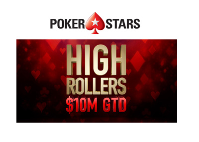 Pokerstars Highrollers 10m - Logo and event graphic.  Year is 2018.