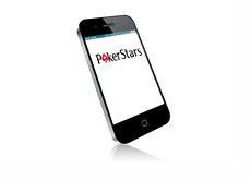 Pokerstars on the mobile phone - iPhone - Illustration