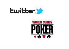 World Series of Poker (WSOP) and Twitter logos