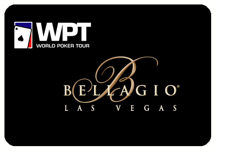 WPT and Bellagio logos on black background - World Poker Tour