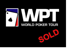 -- world poker tour logo and sold sign --