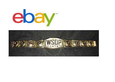 The 2015 WSOP bracelet for sale on Ebay by Max Pescatori.