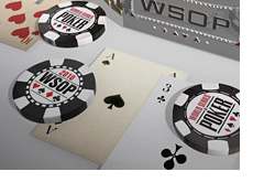 -- World Series of Poker bracelet and chips - 3D --